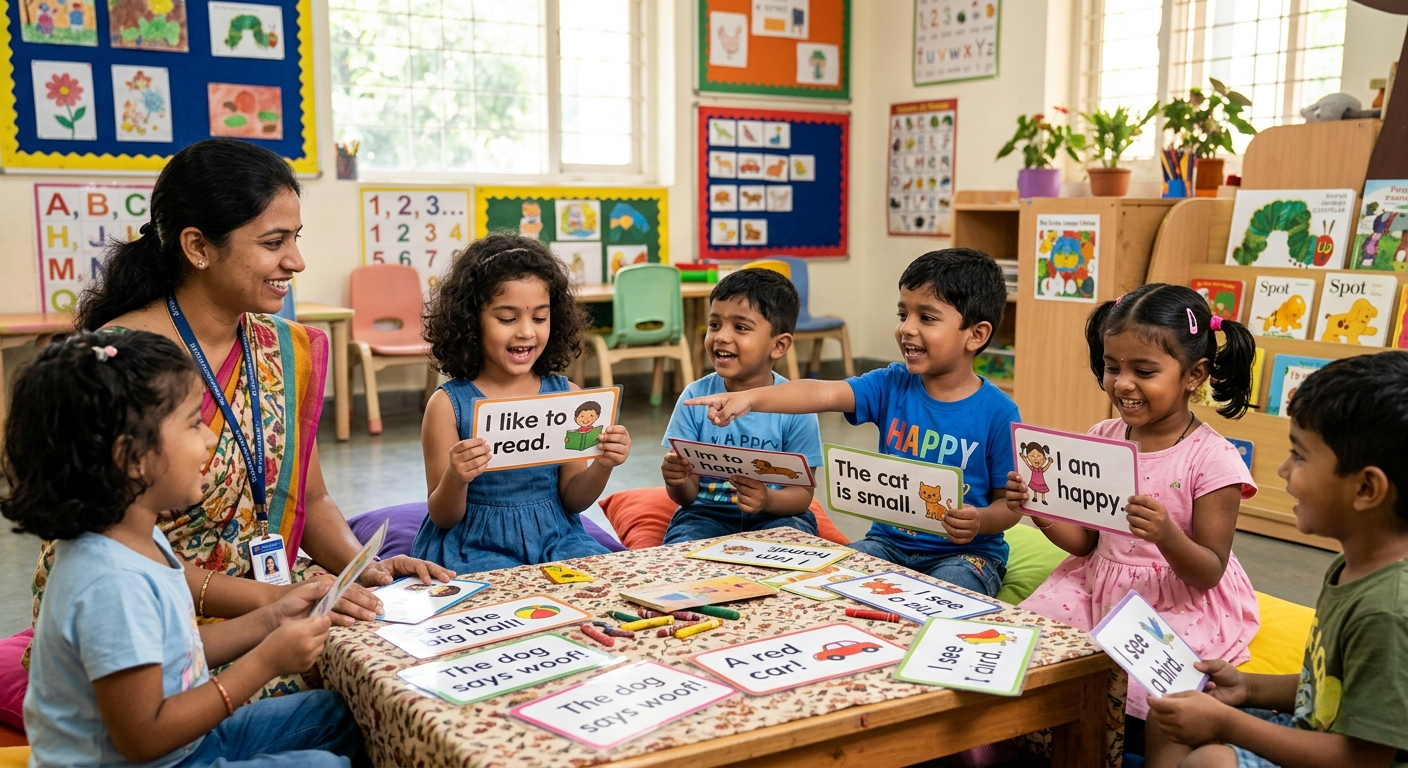Small Sentences in English for Kids - Gokul Preschool