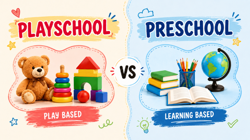 Playschool vs Preschool
