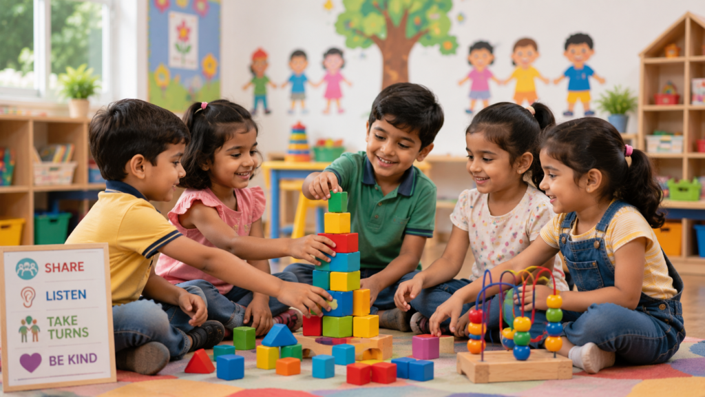 How Playschool Helps Social Development in Children