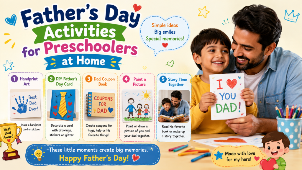 Father’s Day Activities for Preschoolers at Home