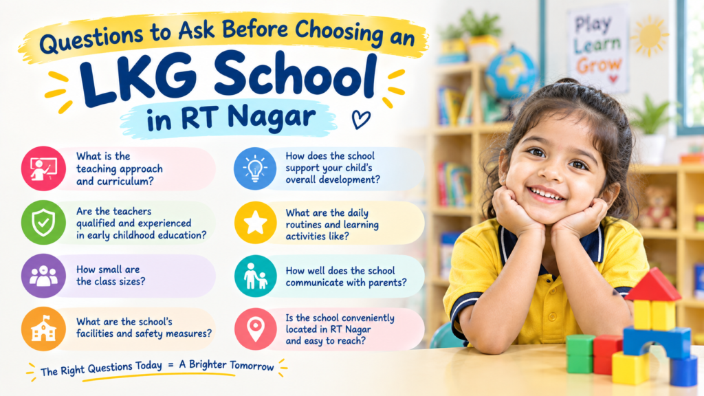 Questions to Ask Before Choosing an LKG School in RT Nagar