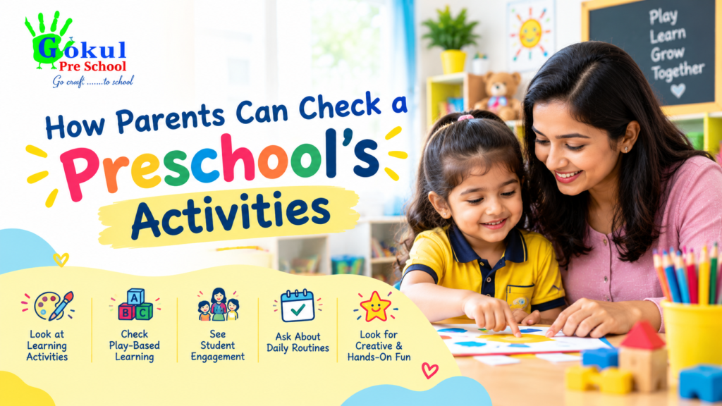 How Parents Can Check a Preschool's Activities